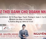 TALKSHOW MANDALA CAFÉ THÁNG 10/2020:  “CHỮ THỜI DÀNH CHO DOANH NHÂN”